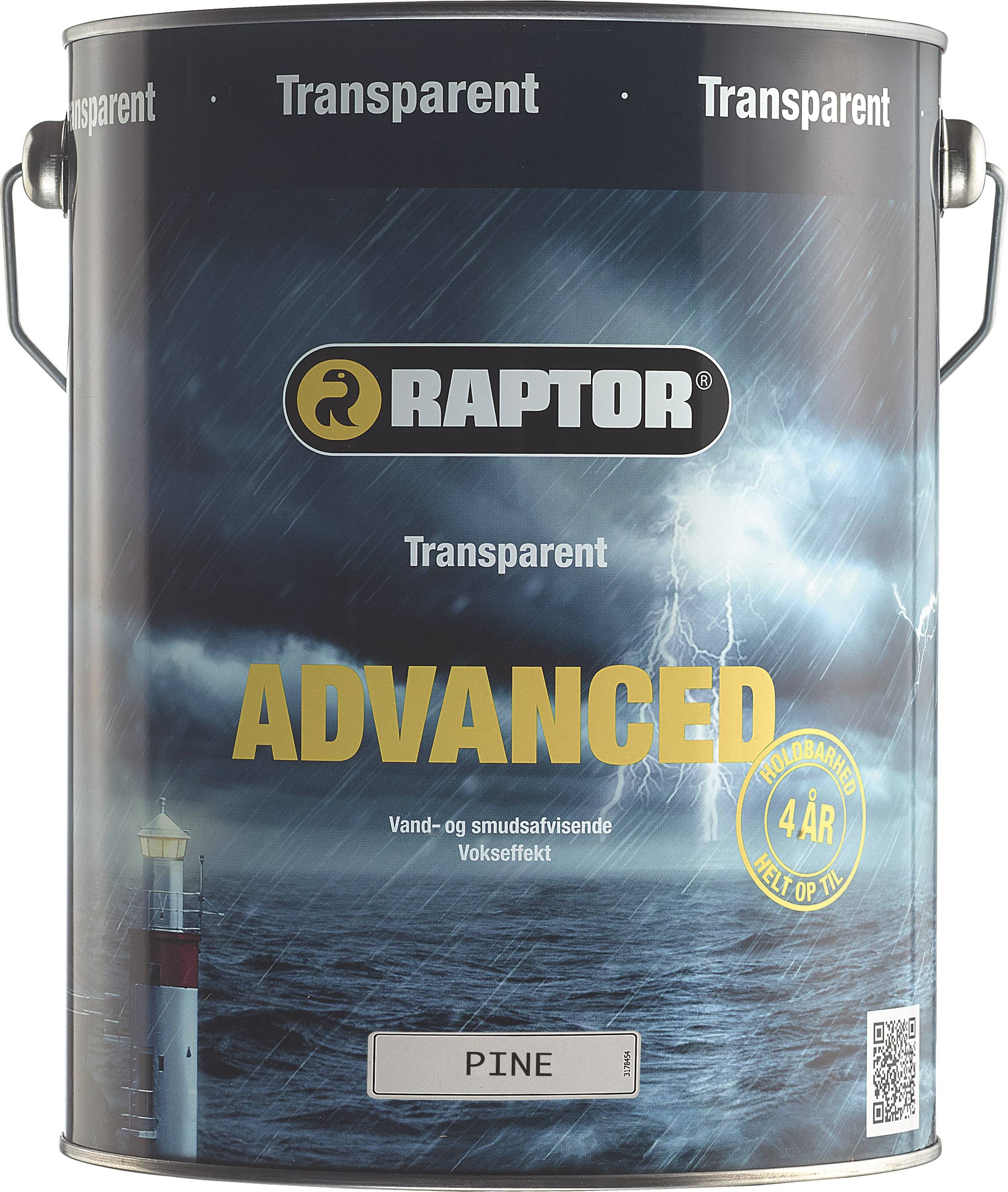 Raptor Advanced Træbeskyttelse Transparent 5 l Træbeskyttelse