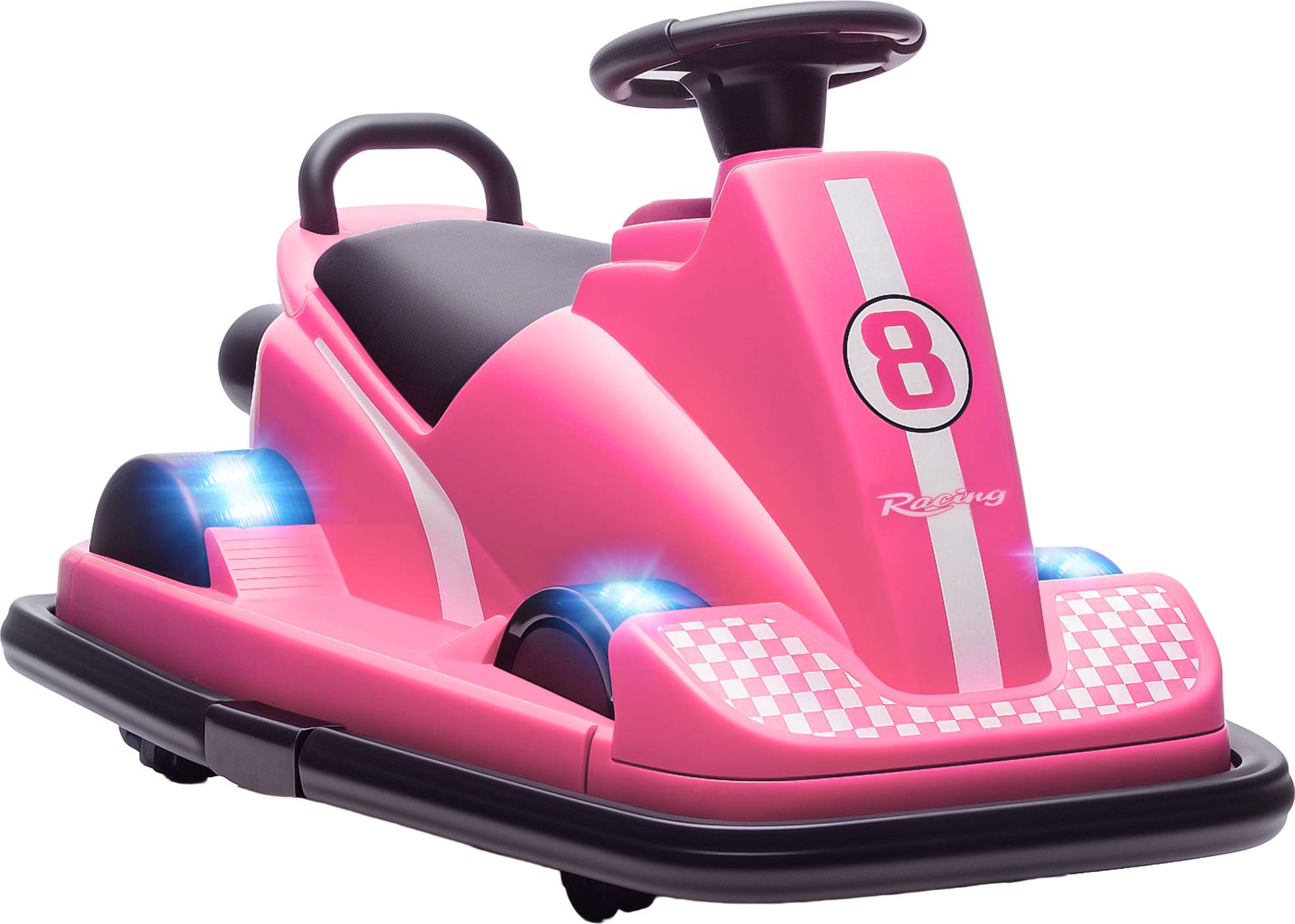 Aiyaplay Radiobil Bumper Car För Barn 360° Rotation Rosa
