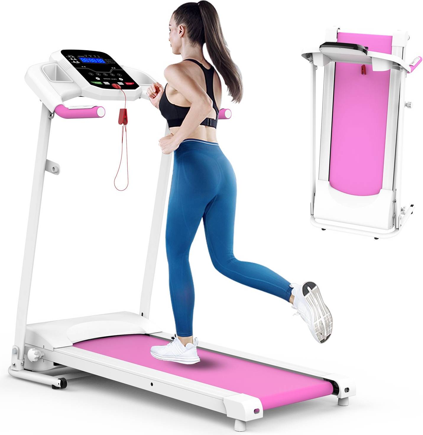 Walking pad treadmill desk Redliro Under Desk Walking Pad Treadmill LED Display