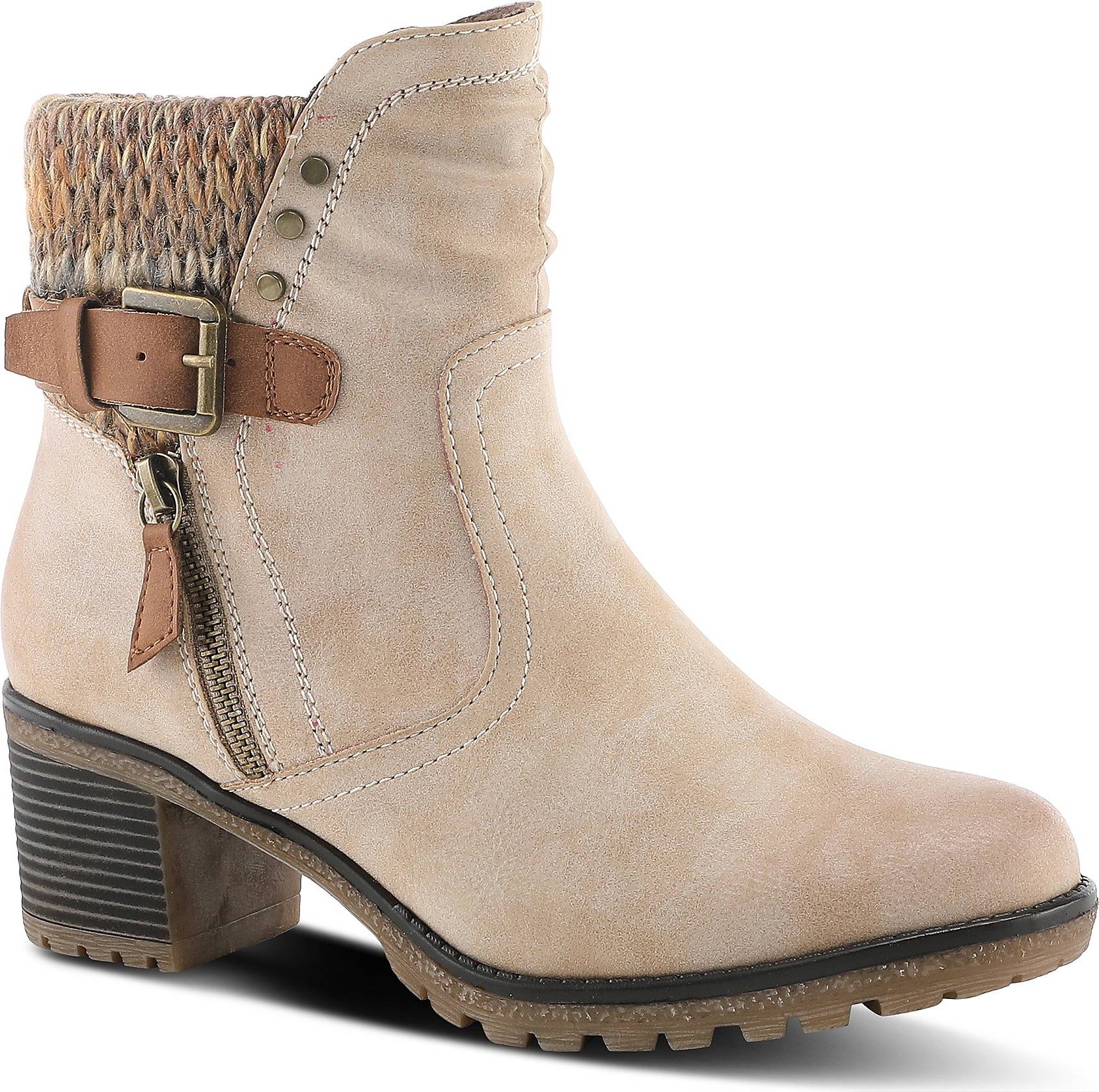 Spring Step Relife Water Resistant Stack Heeled Boots - Rene