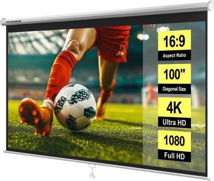 Projector screen 100 inch 100 Inch 16 9 Pull Down Projector Screen