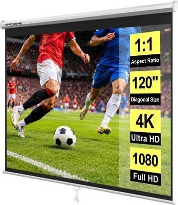 120 in projector screen 120 Inch 1 1 Pull Down Projector Screen
