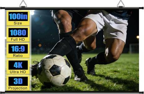 Projector screen 100 inch Xiaohui Portable 100 Inch Projector Screen