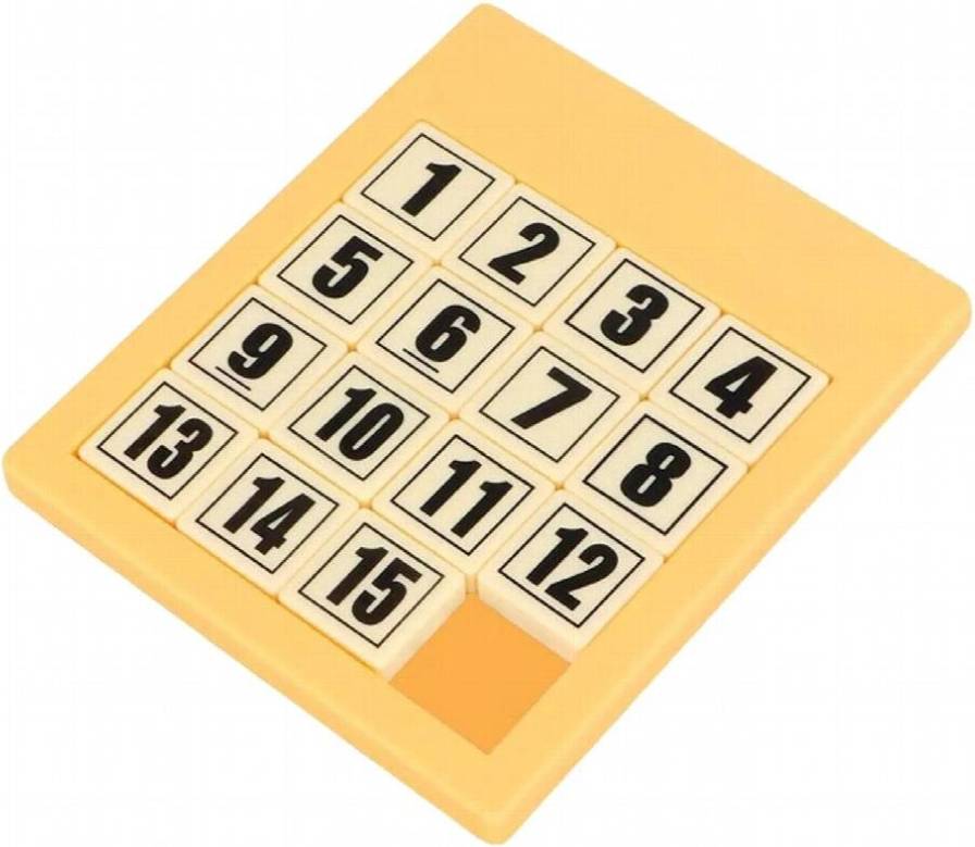 15 Number Puzzle Portable Travel Toy Math
