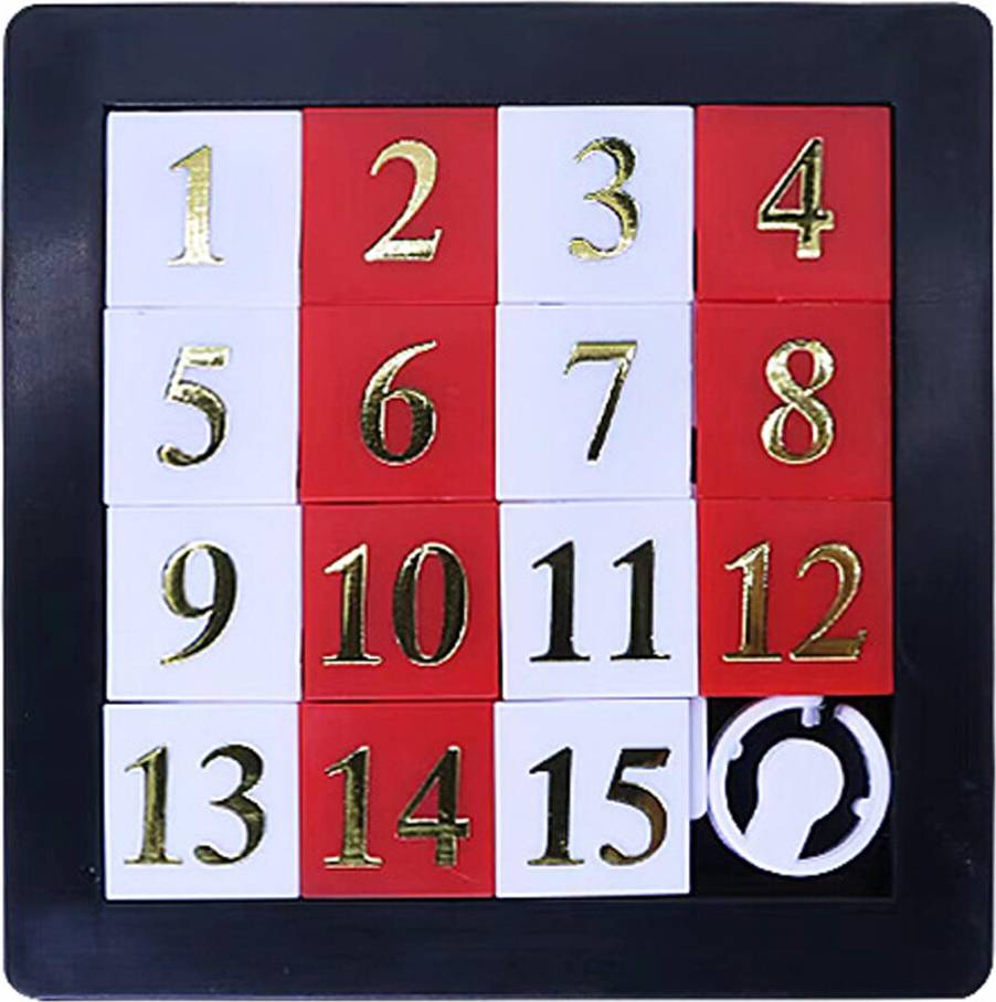 3x3 Inch Slide Puzzle Number 15 Grid