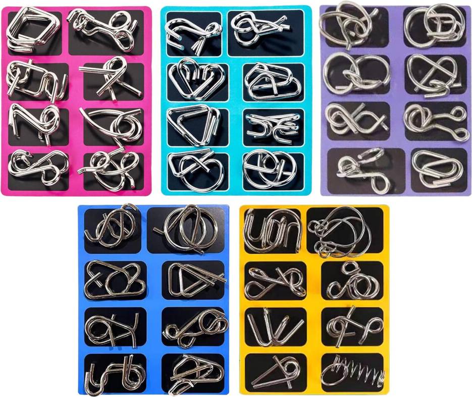 Metal Wire Puzzle Set