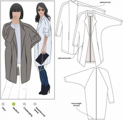 Style Arc Sewing Pattern Riley Coat