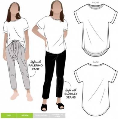Style Arc Sewing Pattern Teagan Knit
