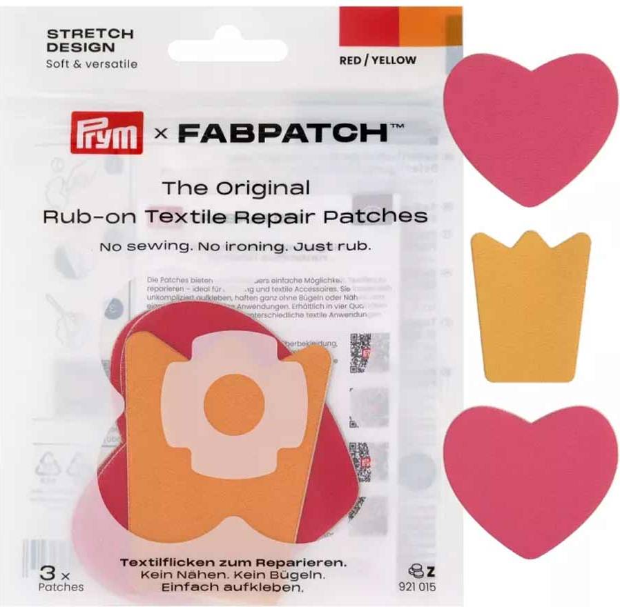 Prym FabPatch Stretch Design Red Yellow