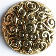 Dill Round Metal Buttons Gold