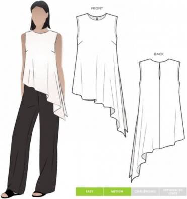 Style Arc Sewing Pattern Perry Top