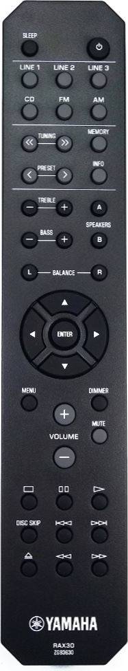 Yamaha Rax30 Hifi Receiver Remote