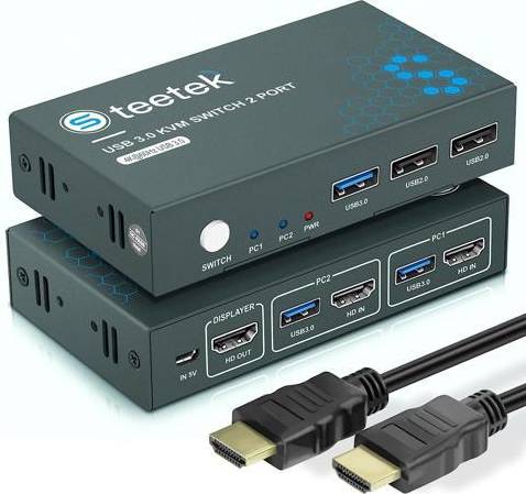 USB 3.0 KVM Switch 2 PCs