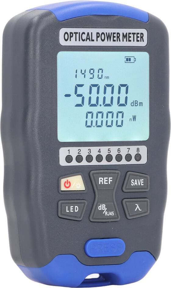 Mini Optical Fiber Power Meter FC SC ST 10KM LED
