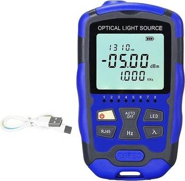 Sodial Rechargeable MC1315 Fiber Source Concealed RJ45 Tester