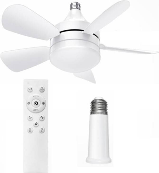 Typecat Socket Ceiling Fan Light with Led Light Bulb