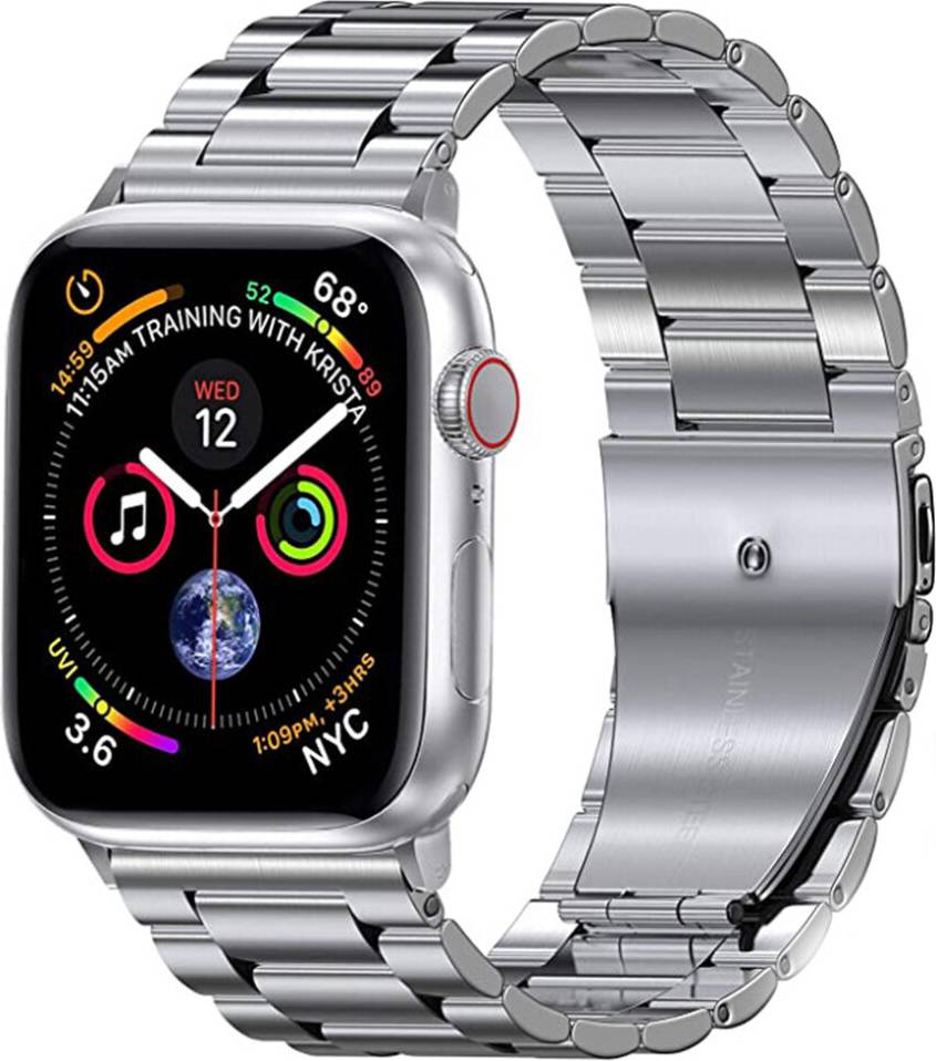 Moderne Linjer iWatch Rem Rustfrit Stål