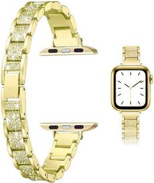 Apple Watch 44mm Rhinestone Décor Gold