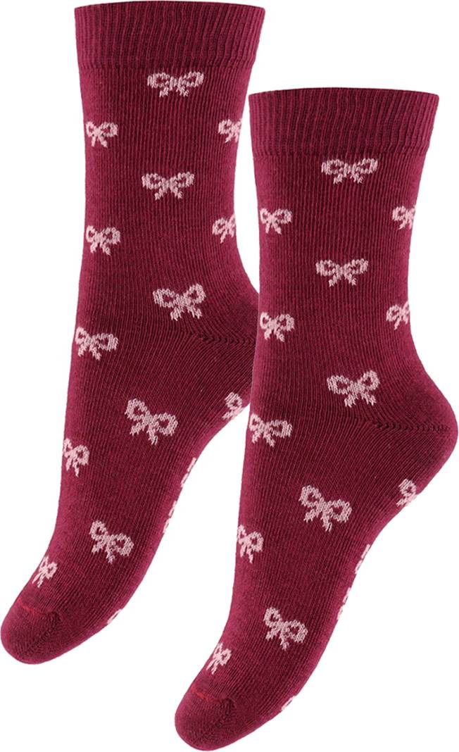 Fuzzies Strumpor 2-Pack Bordeaux Rosa Loopar