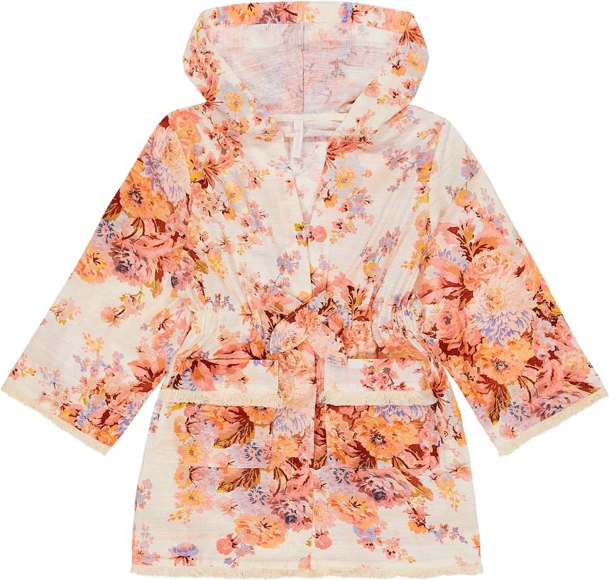 Zimmermann Devi Floral Cotton Robe