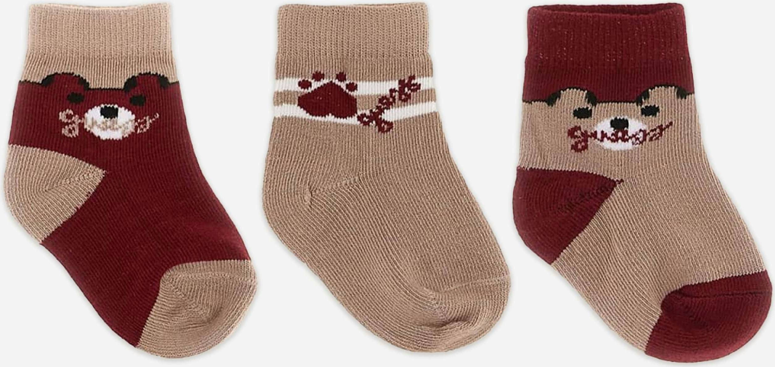 Guess Baby 3 Pack Socks Set - Red