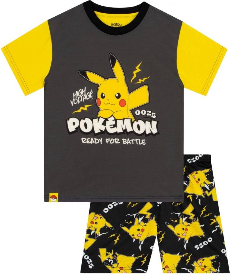 Pokemon Short Sleeve Pyjamas - Black