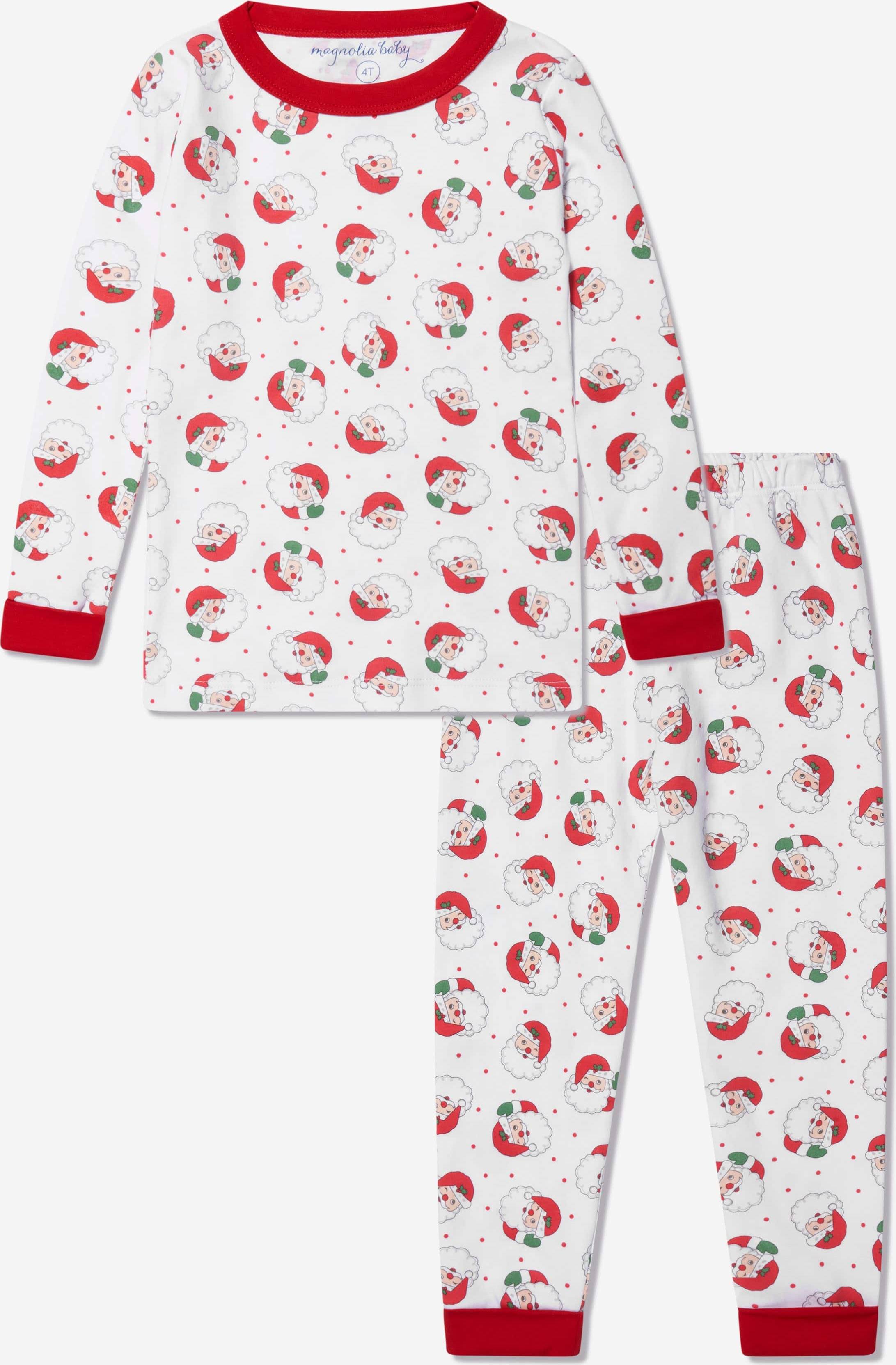 Magnolia Baby Winking Santa Long Pyjamas - Red