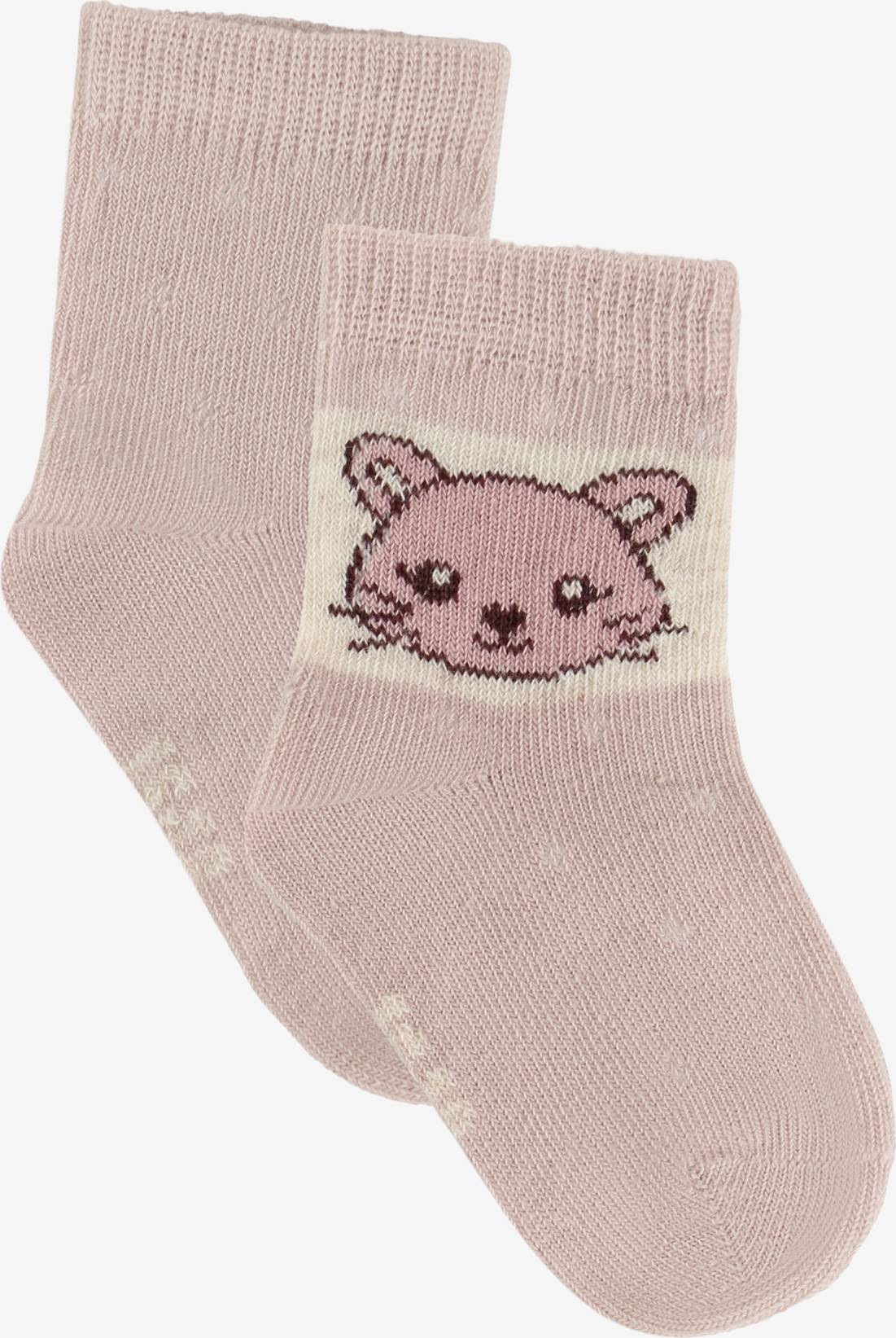 Minymo Baby Socks Shell 2-Pak - Pink