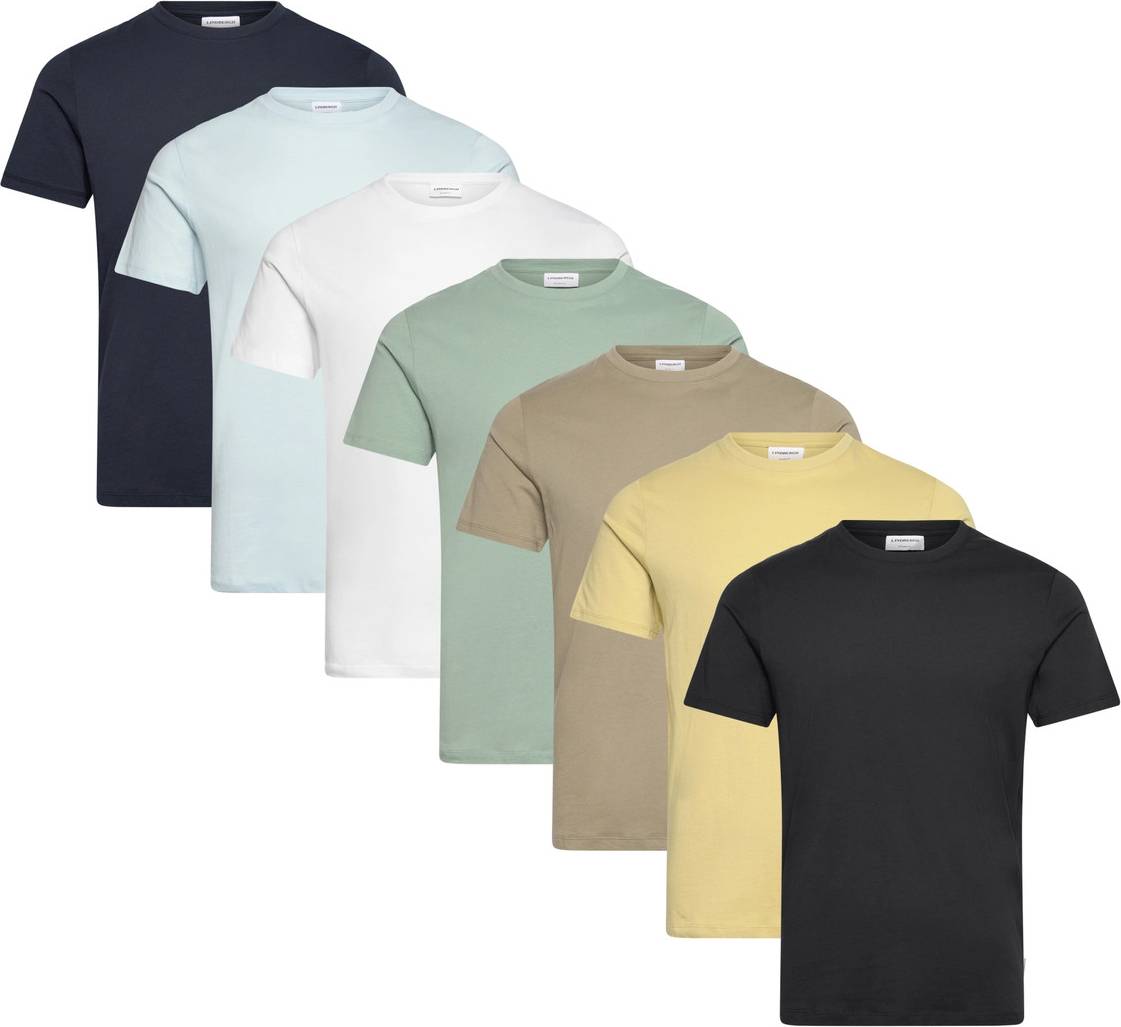 Lindbergh Basic Tee 7-Pack - Multi/Patterned