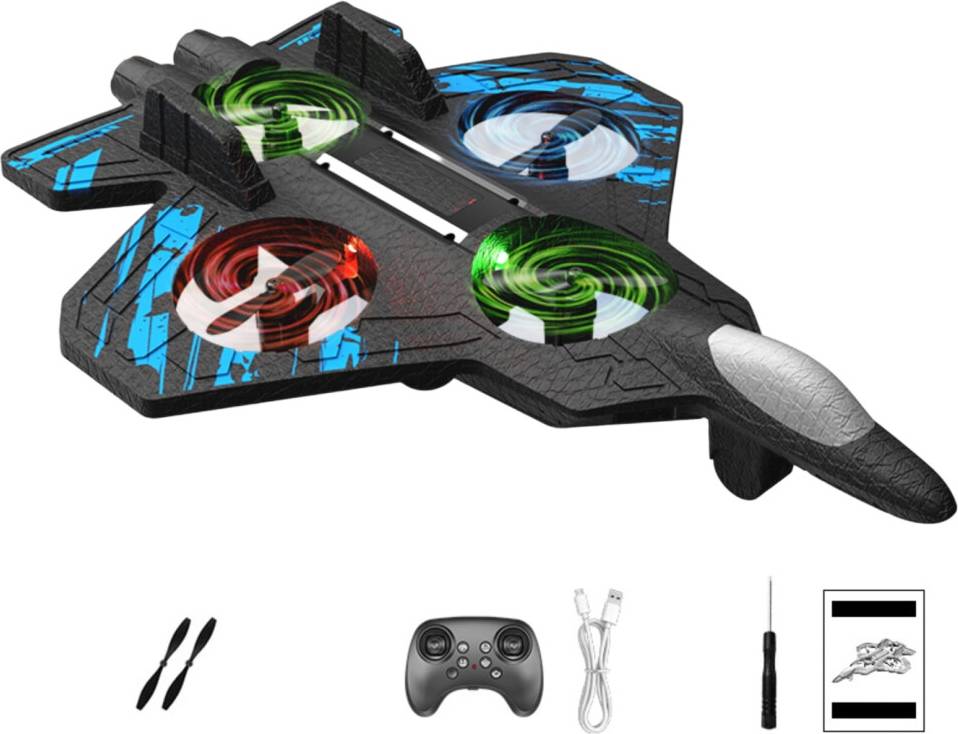 RC Airplane Toy 2.4GHz LED Foam RTR