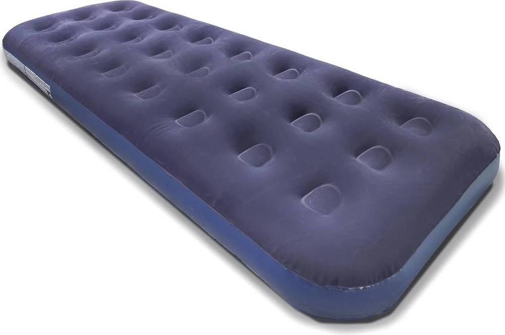 Single Inflatable Air Bed Mattress Blue