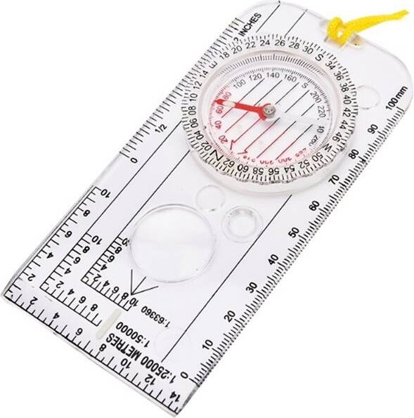 Saudism Multifunction Compass Scouting Scale Map Measurer