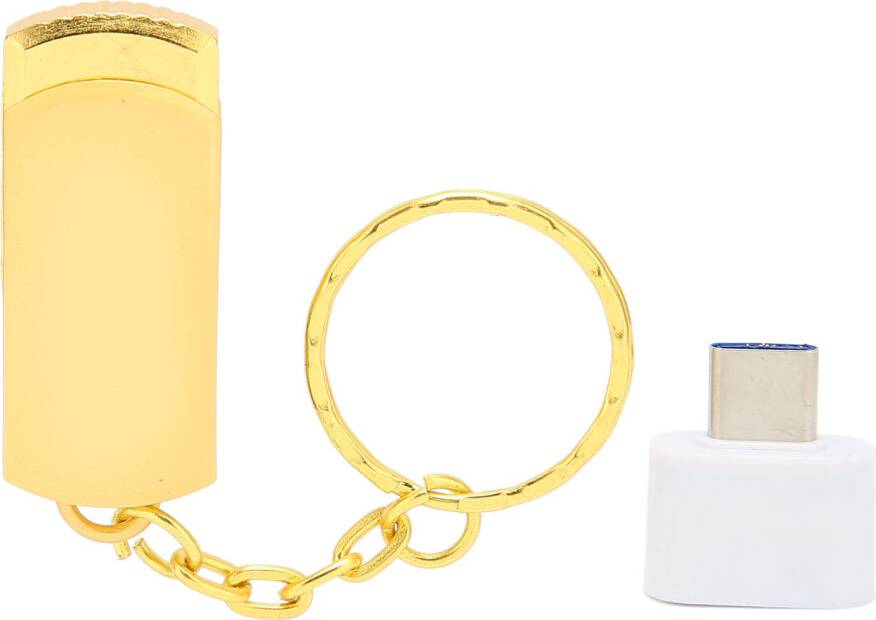 128G Gold Key Chain Flash Drive