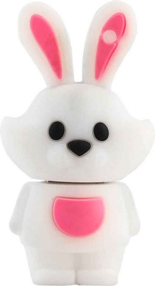 Cute Rabbit USB Flash Drive With Keychain