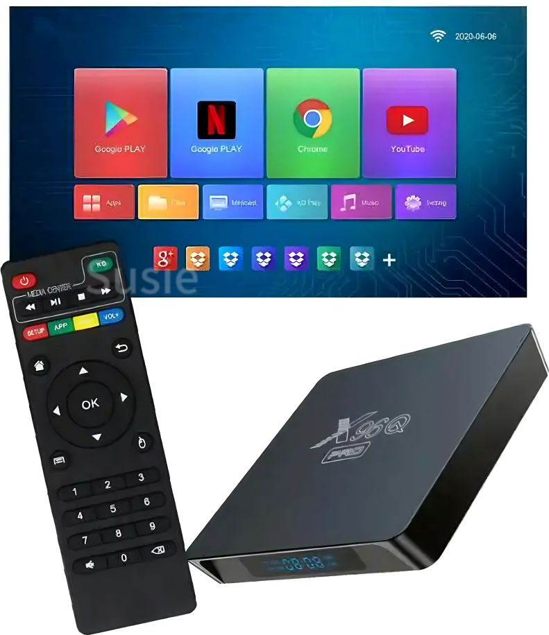 Android Smart TV Box RNCYN Quad Core 4K