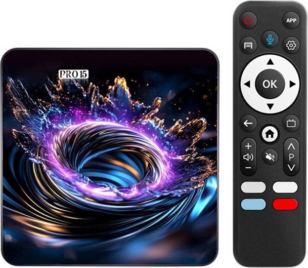 Saudism Android 14 TV Box 4K HDR10 Video Media Player
