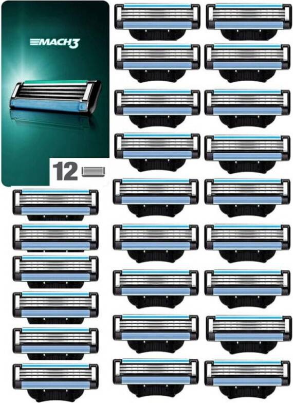 24PCS Mach 3 Manual Razor Blades