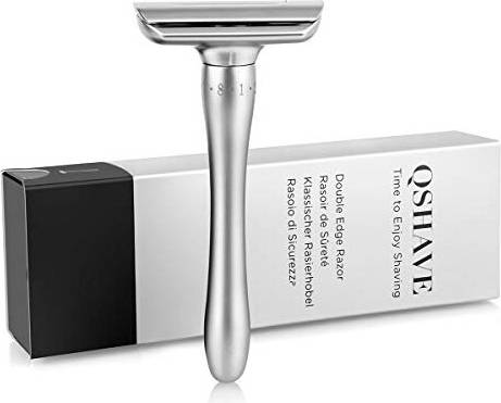 QShave Adjustable Safety Razor with Magnetic Cover
