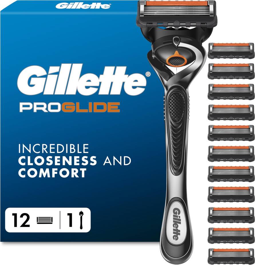 Gillette proglide Gillette ProGlide Razor For Men 1 Handle 12 Refills
