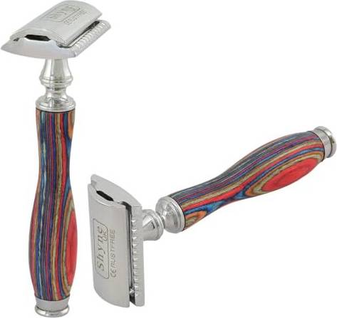 Printed Wooden Handle Safety Razor