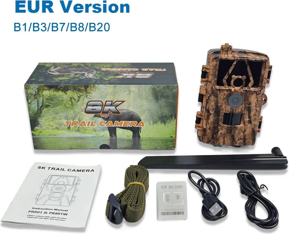 Waterproof Trail Camera RNCYN 4G LTE 8K Video