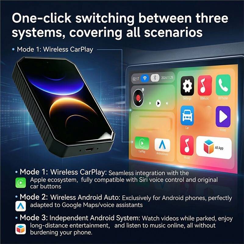 CarRocket CarPlay Video Box Wired Android 15 System