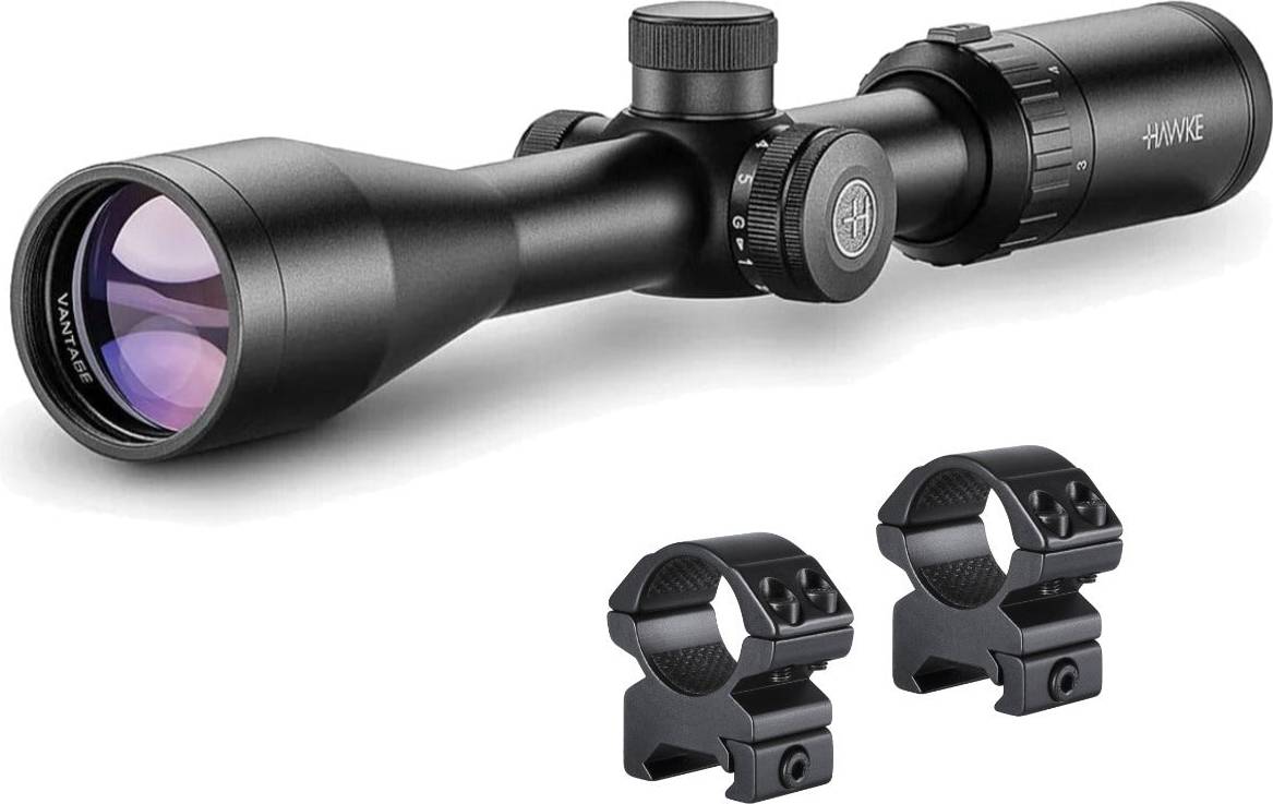 Hawke vantage Hawke Vantage IR 3-9x40 Riflescope with Rings Bundle