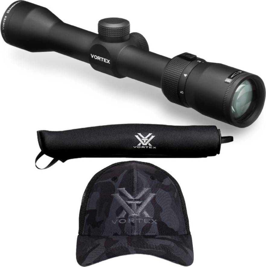 Vortex Optics Diamondback Riflescope with Sure Fit Cover and Cap