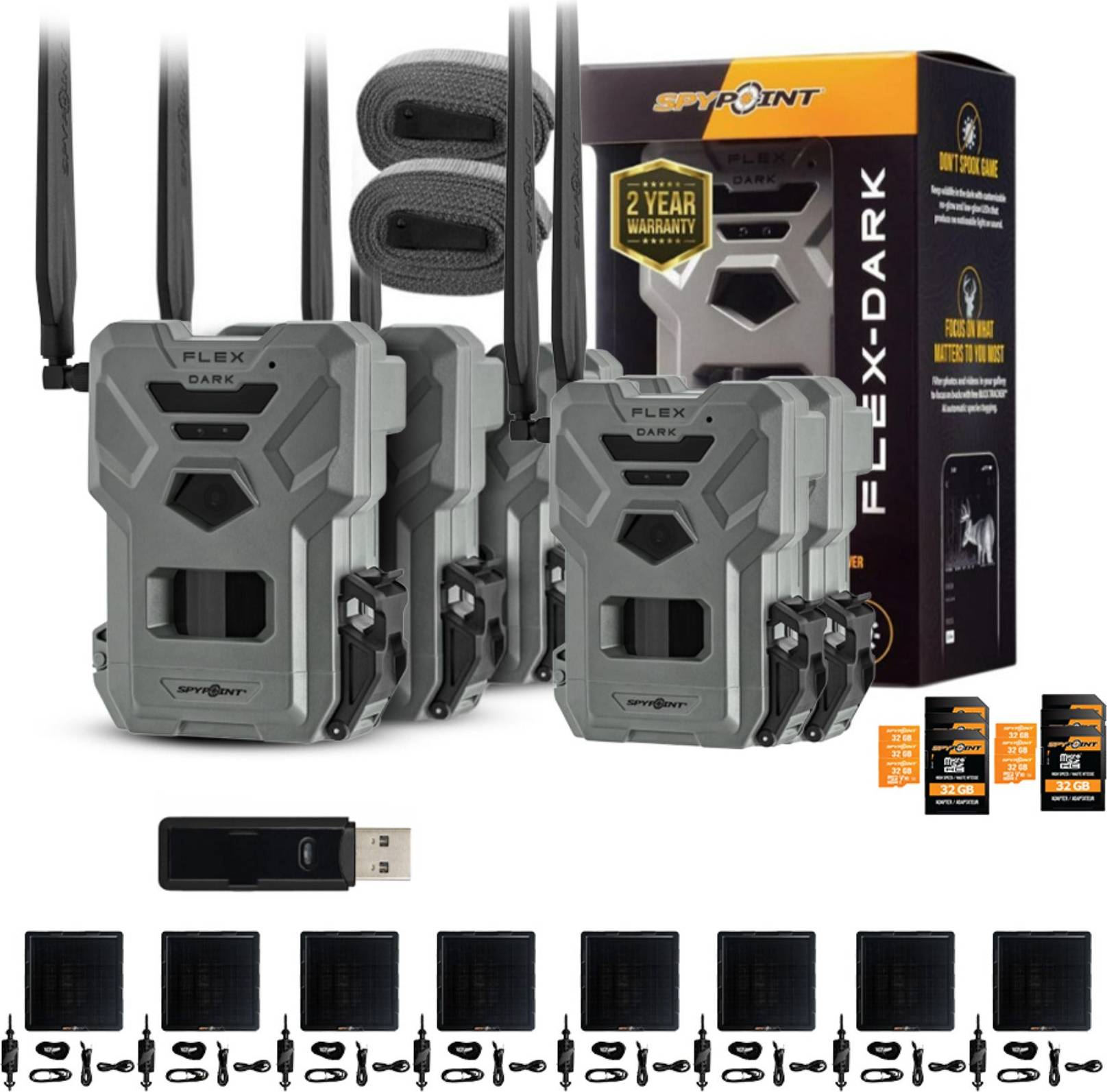 SpyPoint Flex Cellular Trail Camera 6 Pack
