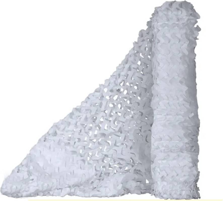 White Camo Net With Mesh Backing
