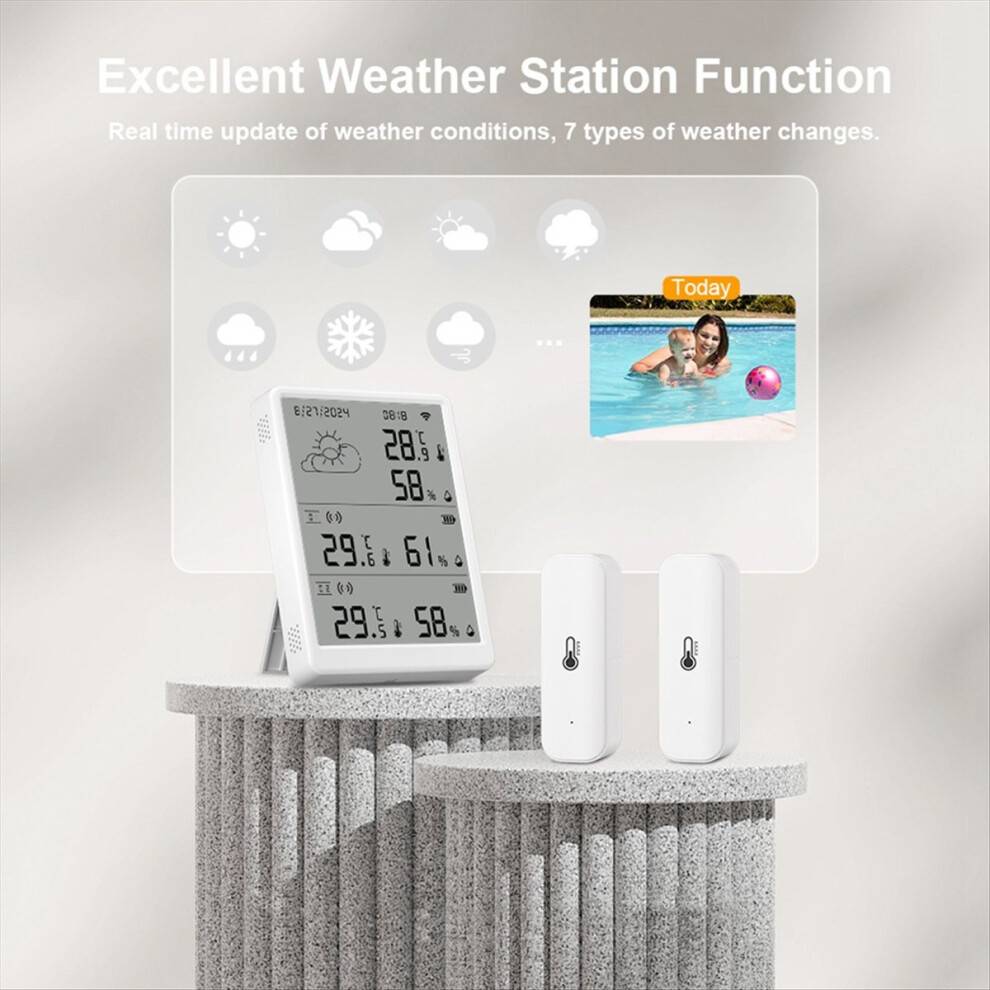 Wifi hygrometer Typecat WiFi RF433 Temperature Humidity Sensor Weather Station