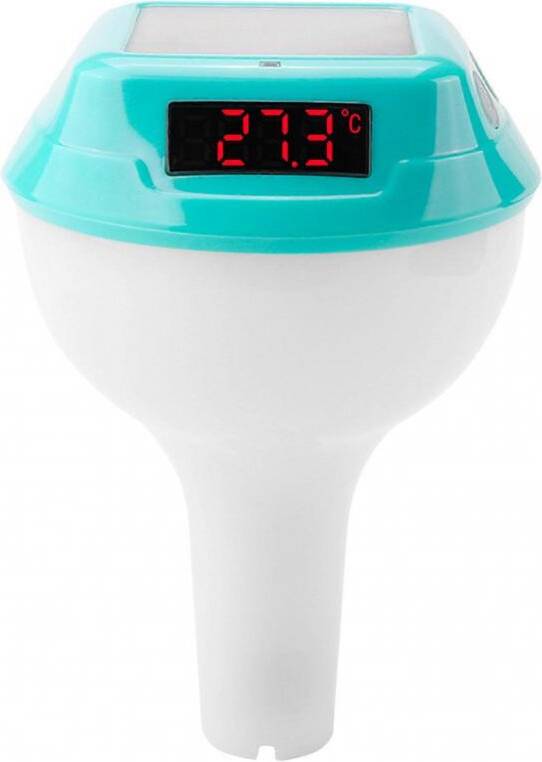 Solar Floating Pool Thermometer Waterproof LED Display RGB