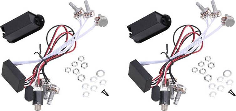 Preamp 3 Band EQ Harness Guitar Bass Tone Control System