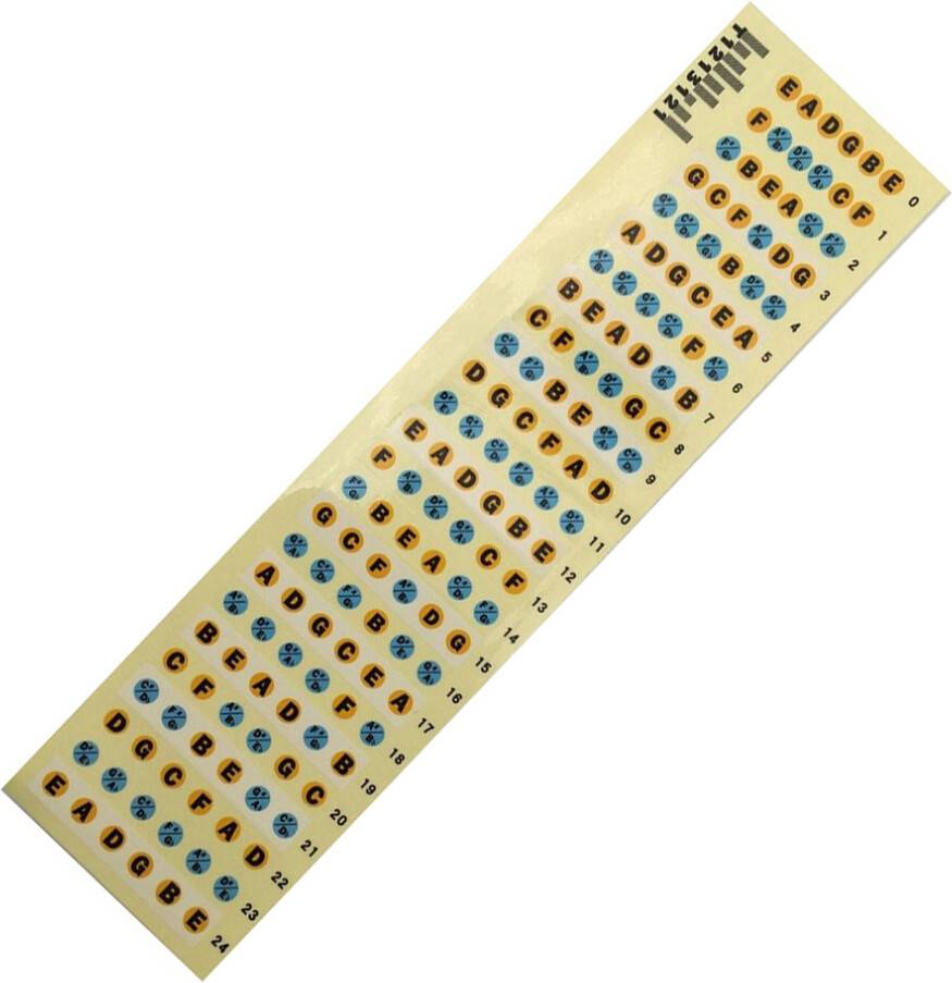 Torribaly Fingerboard Frets Map Sticker